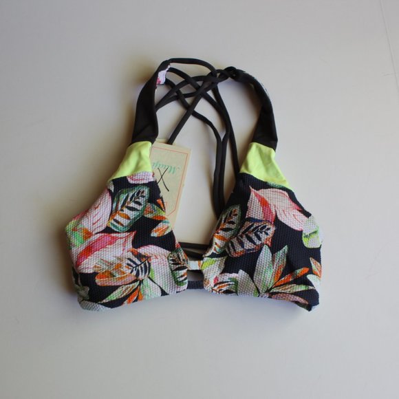 Maaji Strappy Halter Reversible Bikini Top S - Picture 2 of 3